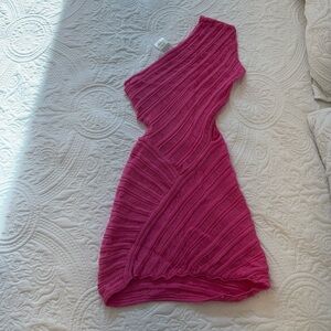 Peppermayo Pink Knit Mini Dress